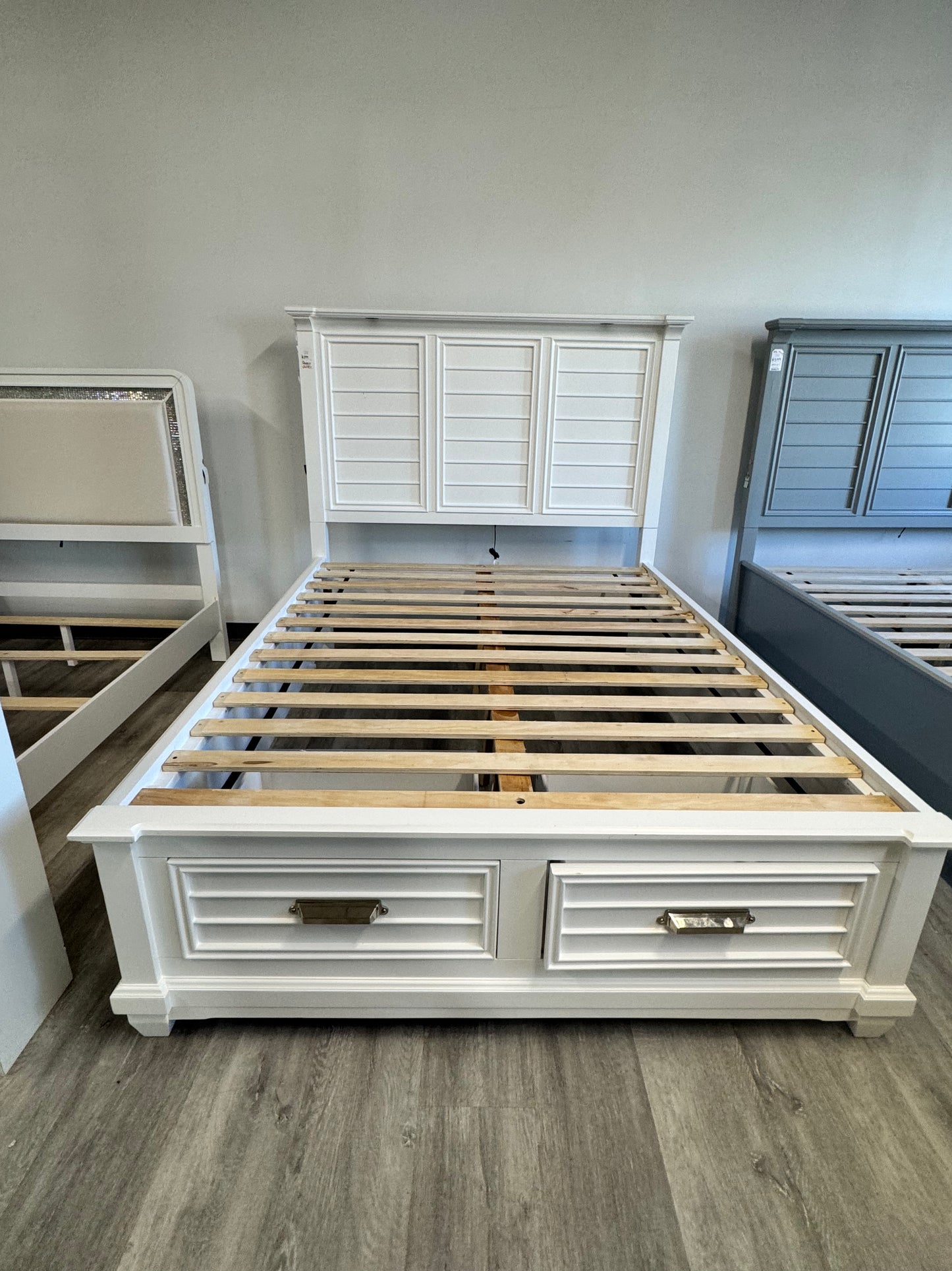 White Queen Bed Frame