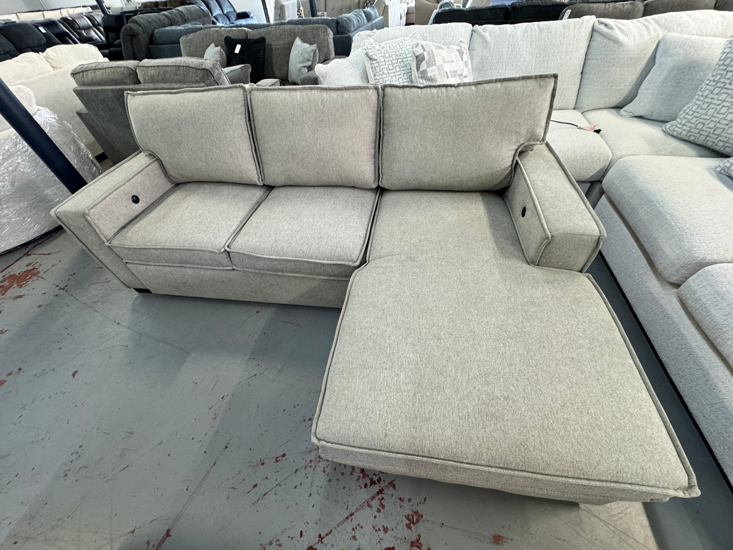 Playmax Chaise Storage Sectional with PopUp Sleeper