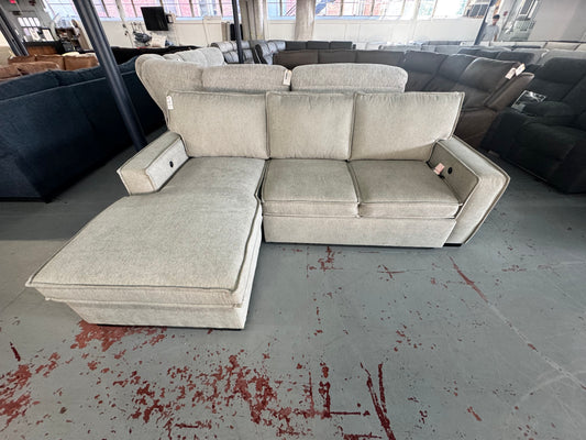 Playmax Chaise Storage Sectional with PopUp Sleeper