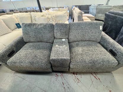 Amplify Gray 3 Piece Immersive Audio Modular Loveseat with Console
