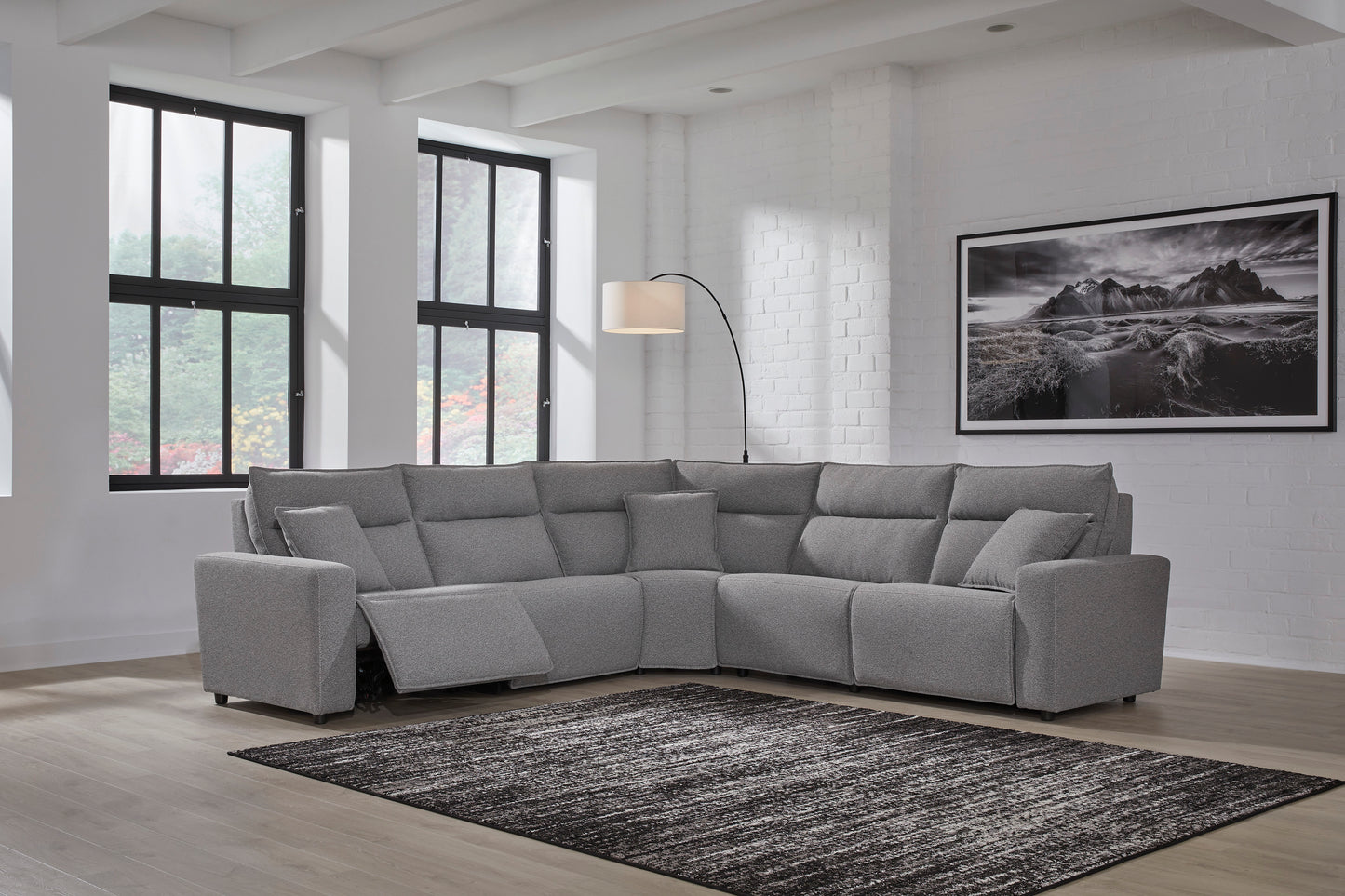 ModMax II 5-Piece Performance Fabric Dual Power Reclining Modular Sectional