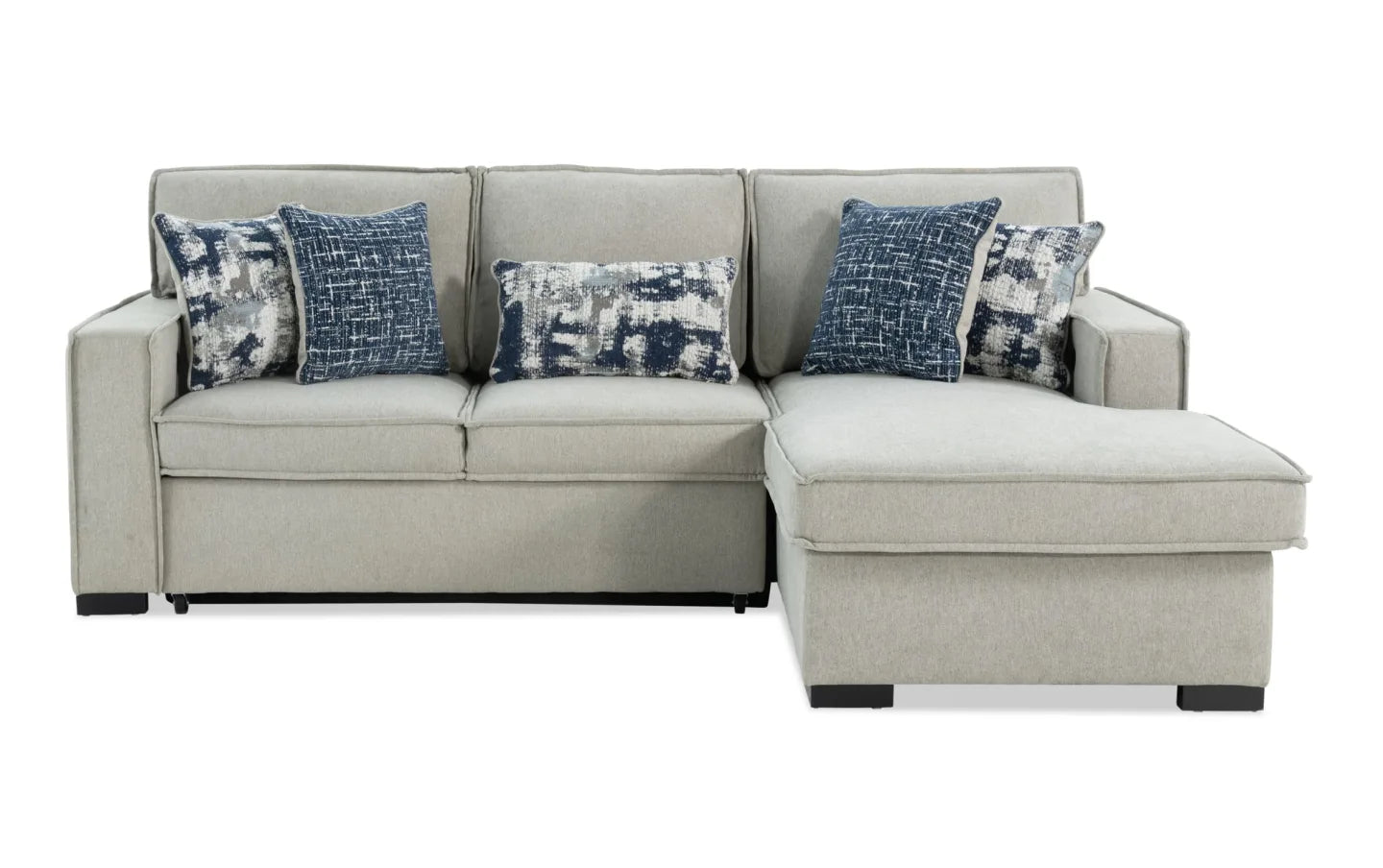 Playmax Chaise Storage Sectional with PopUp Sleeper