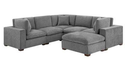 Thomasville Lowell 6-piece Modular Sectional - Dark Gray