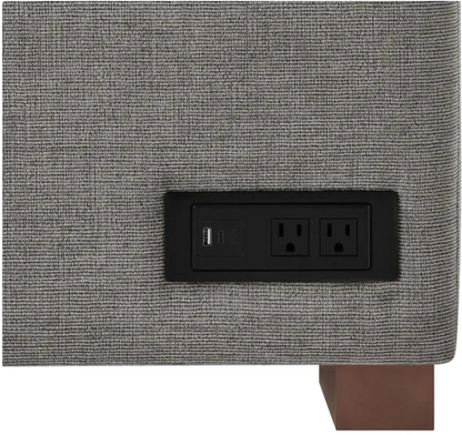 Coddle Luke GRAY Sleeper Sofa with Reversible Chaise and Storage