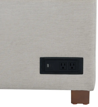 Coddle Luke BEIGE Sleeper Sofa with Reversible Chaise and Storage