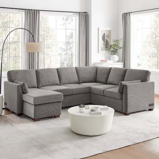 Coddle Luke Sleeper Sectional with Reversible Chaise and Storage