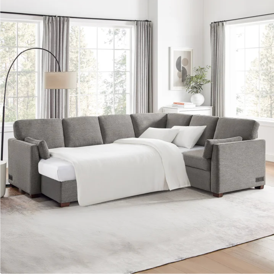 Coddle Luke Sleeper Sectional with Reversible Chaise and Storage