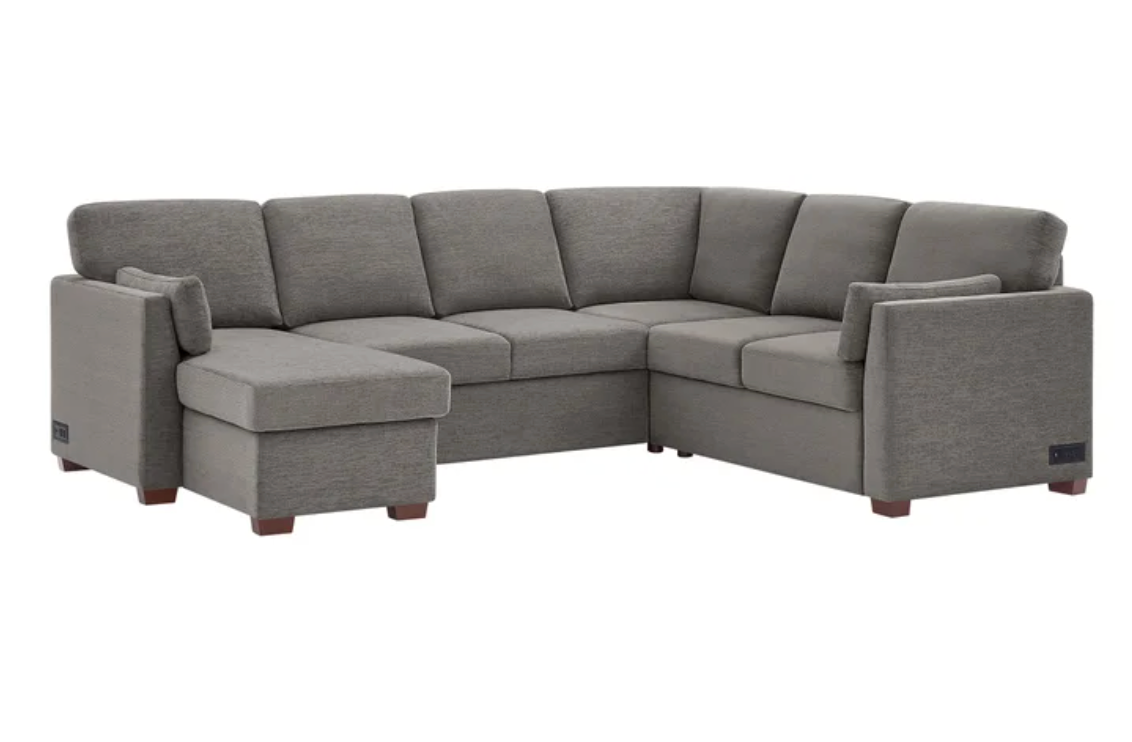 Coddle Luke Sleeper Sectional with Reversible Chaise and Storage