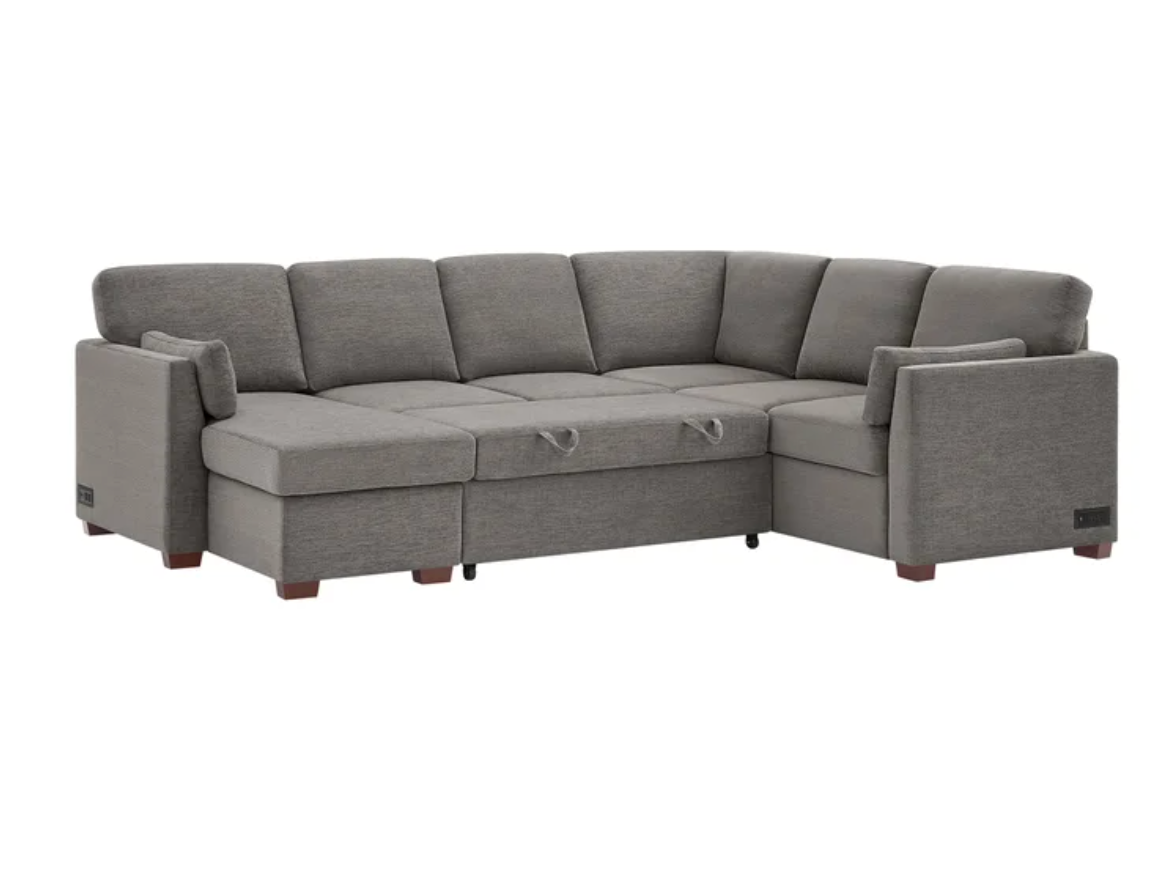 Coddle Luke Sleeper Sectional with Reversible Chaise and Storage