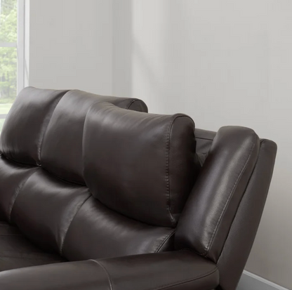 Alba Leather Power Reclining Sofa with Power Headrests
