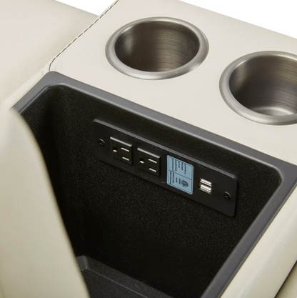 Gearhart Leather Power Reclining Sectional with Power Headrests