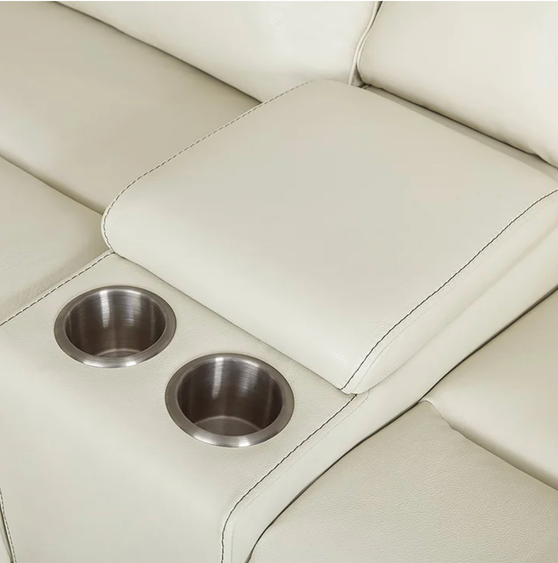 Gearhart Leather Power Reclining Sectional with Power Headrests