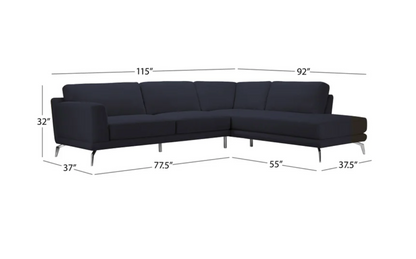 Kyler Fabric Chaise Sectional