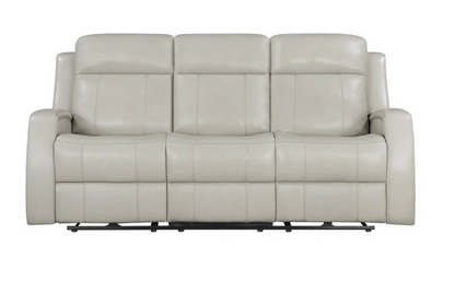 Barcalounger Leather Power Reclining Sofa with Power Headrests