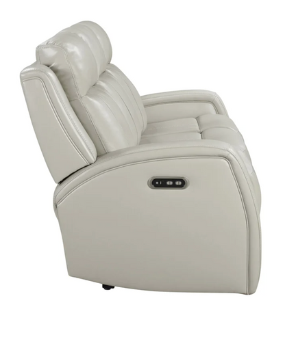 Barcalounger Leather Power Reclining Sofa with Power Headrests