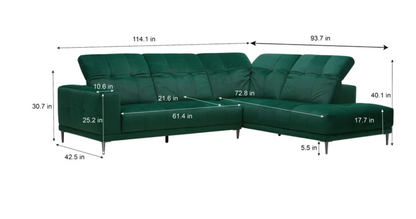 Keyes Fabric Sectional