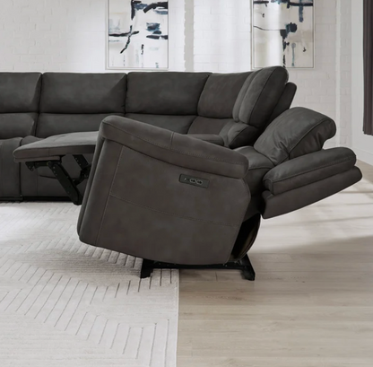 Carlin Fabric Power Reclining Sectional with Power Headrests