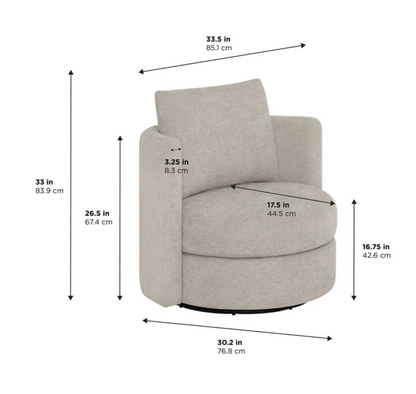 Thomasville Davos Swivel Chair