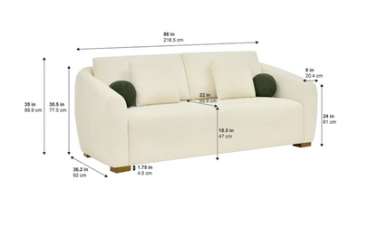 Thomasville Haver Fabric Sofa