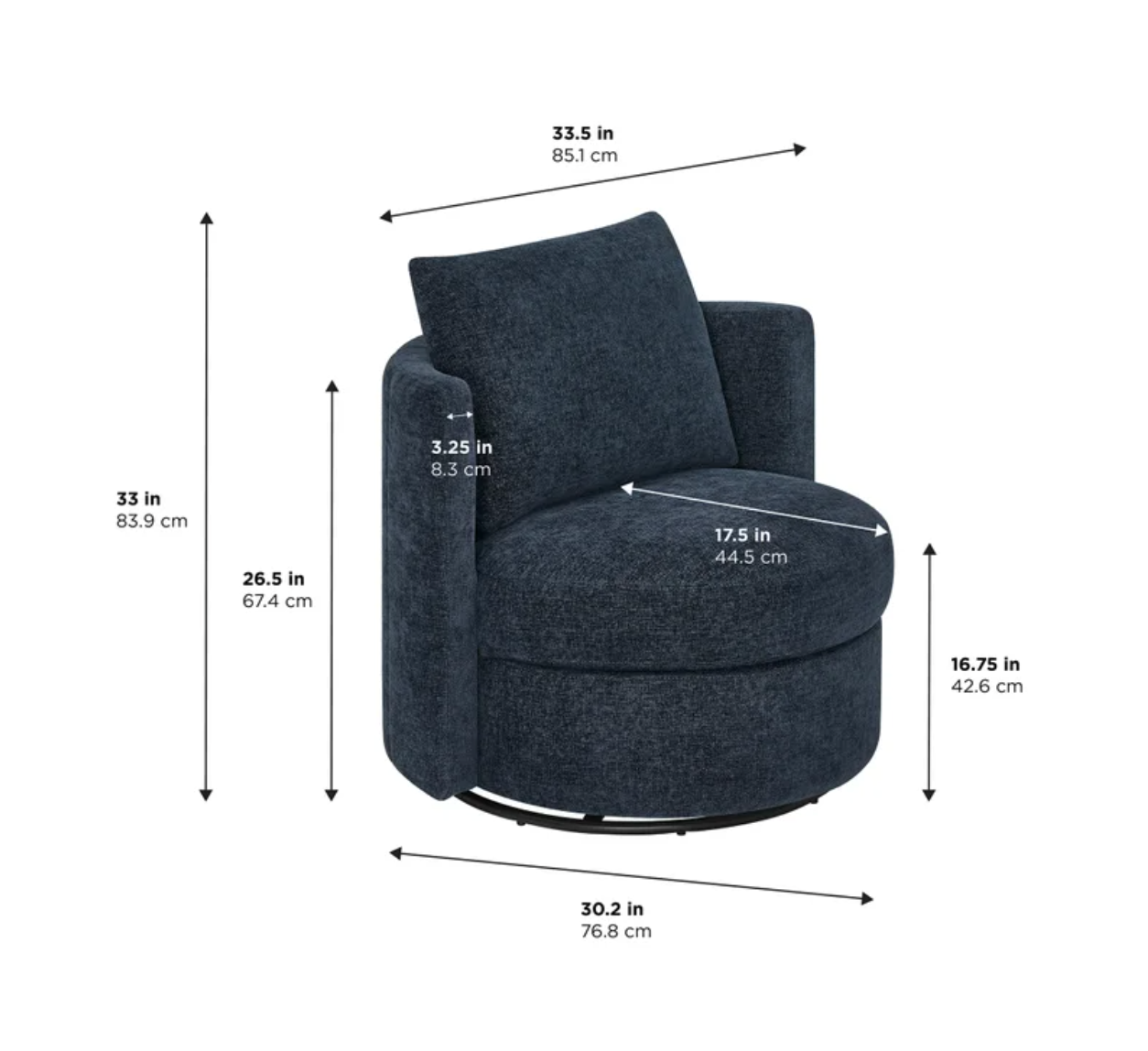 Thomasville Davos Swivel Chair