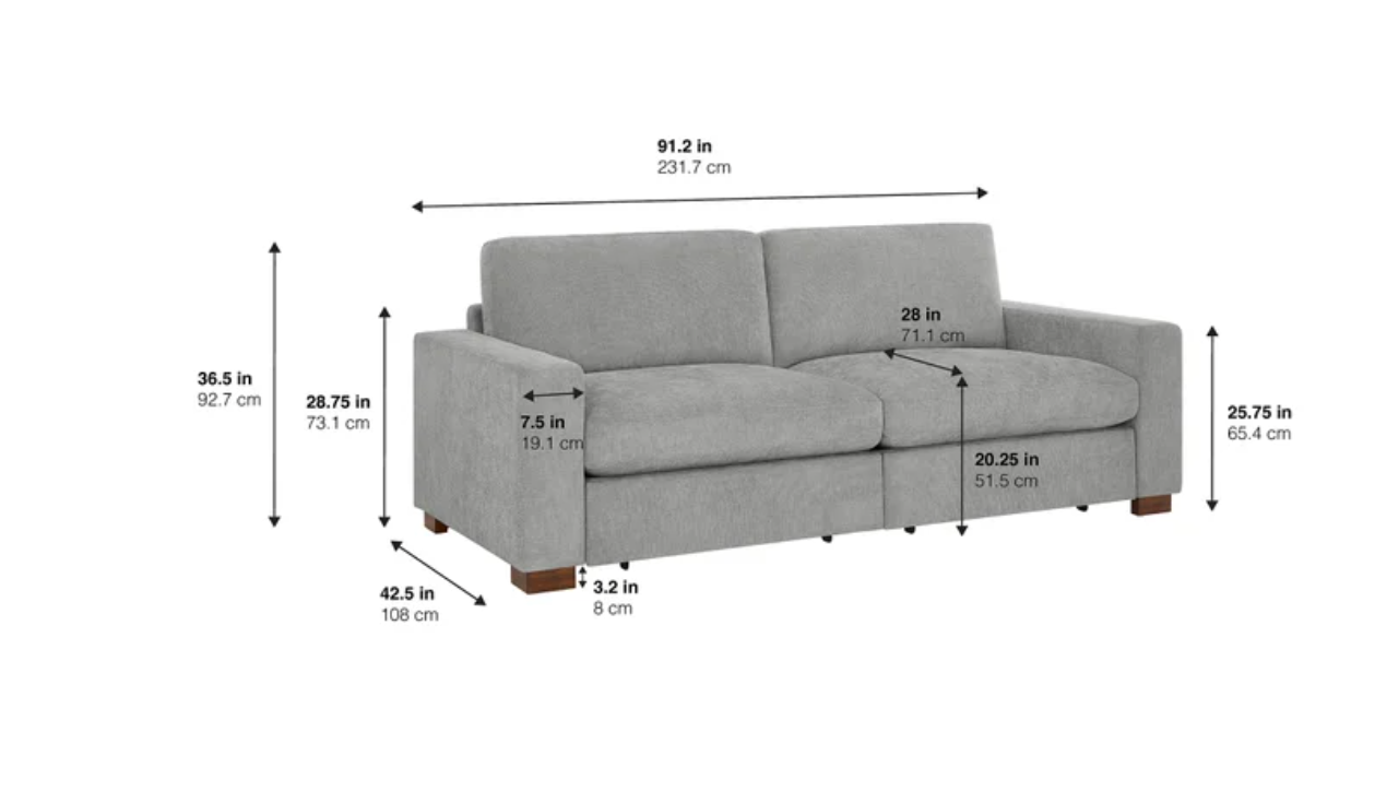 Skylar Sofa with 2 Power Footrests