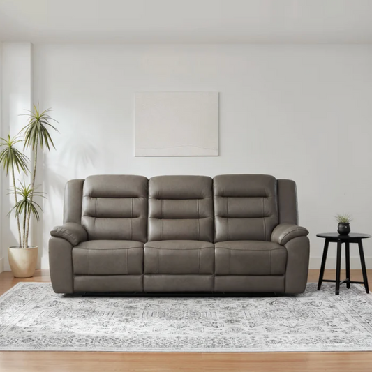 Mason Leather Power Reclining Set, Sofa and Chair, with Power Headrests