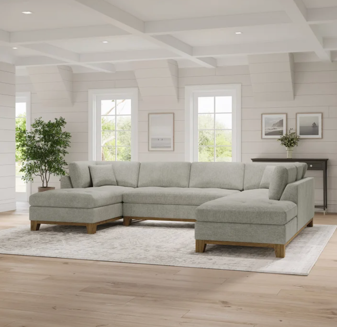 Thomasville Tavish Fabric Sectional with Storage