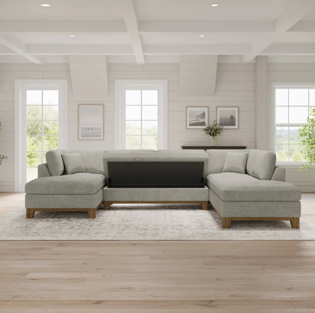 Thomasville Tavish Fabric Sectional with Storage