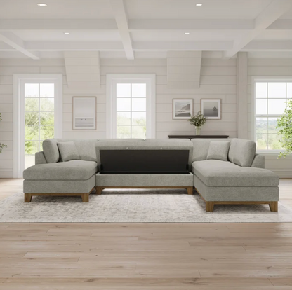 Thomasville Tavish Fabric Sectional with Storage
