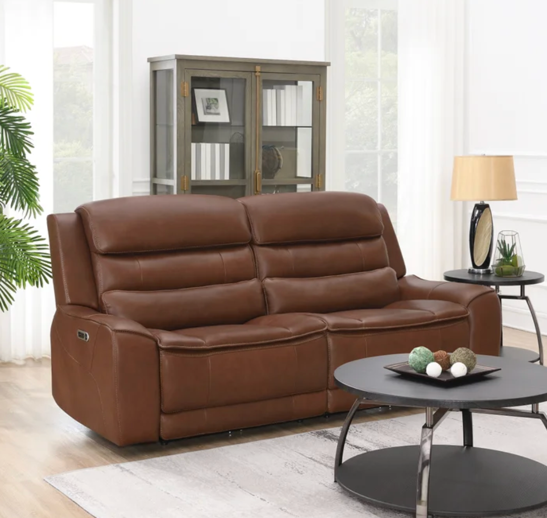 Rhodes Leather Power Reclining Sofa