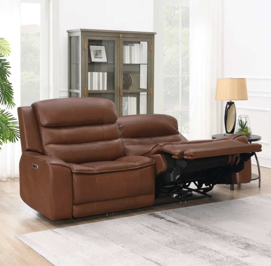 Rhodes Leather Power Reclining Sofa