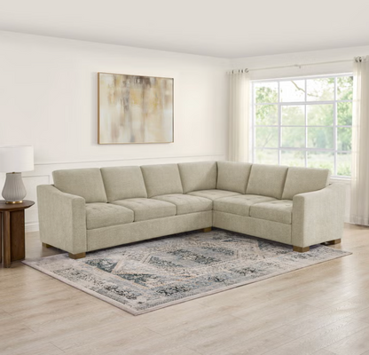 Thomasville Ells 2-piece Fabric Sectional - Beige