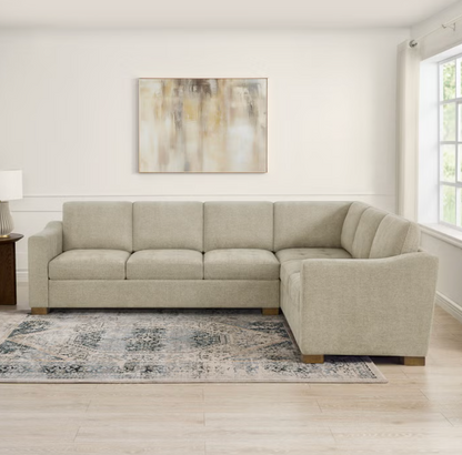 Thomasville Ells 2-piece Fabric Sectional - Beige