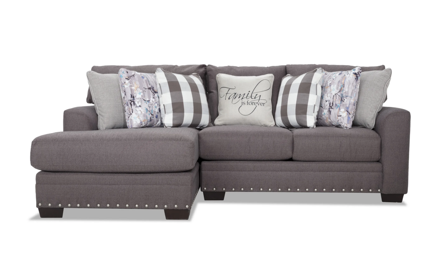 Chaise seccional de dos piezas en color beige Cottage Chic