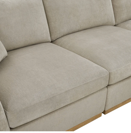 Henredon Caley Reversible Sofa Chaise with Ottoman