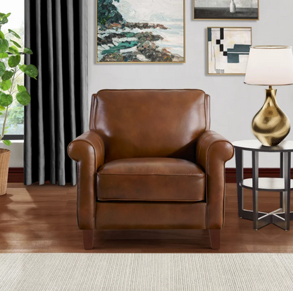 Larsen 2-piece Top Grain Leather Set - Sofa, Chair