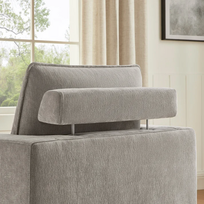 Sereen Fabric Swivel Accent Chair - Taupe