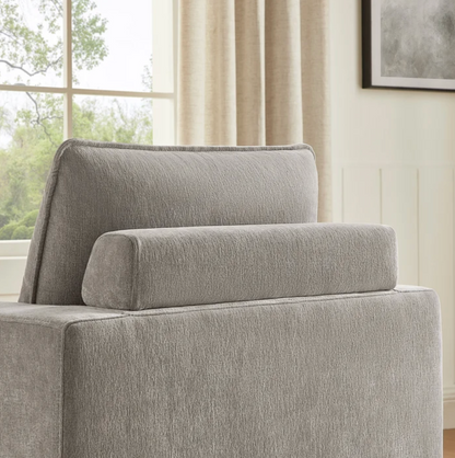 Sereen Fabric Swivel Accent Chair - Taupe