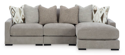 Alison Court 3-Piece Sofa Sectional with Chaise