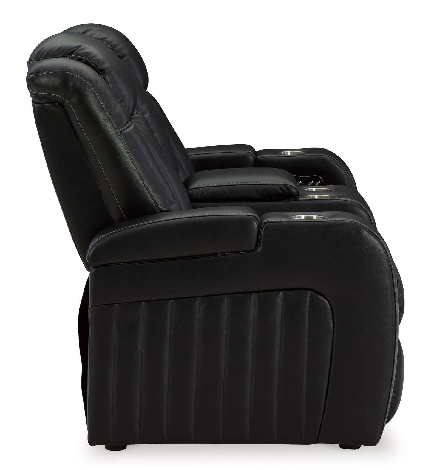 Caveman Den Dual Power Reclining Sofa and Loveseat