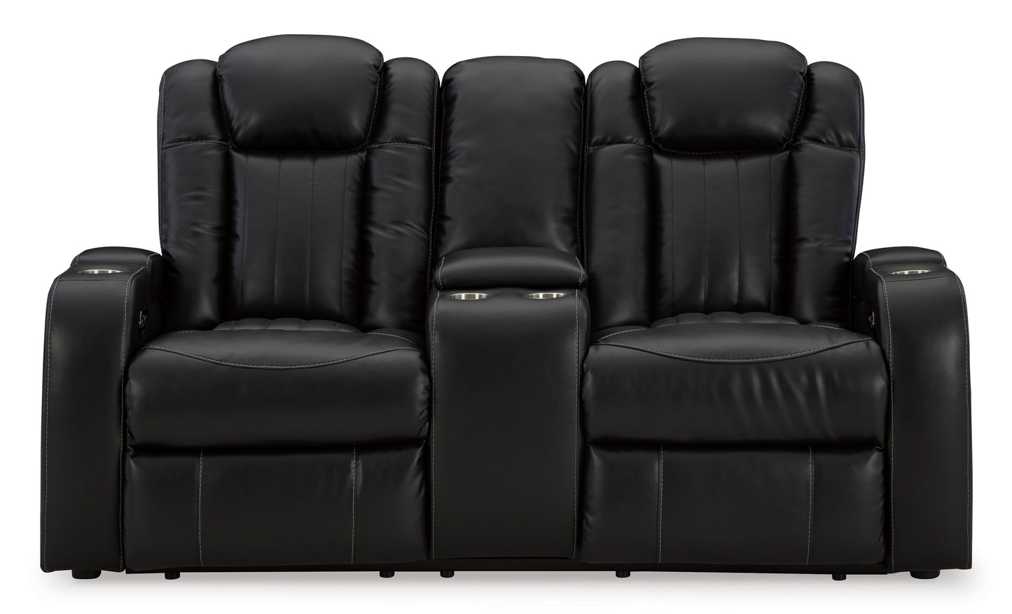 Caveman Den Dual Power Reclining Sofa and Loveseat
