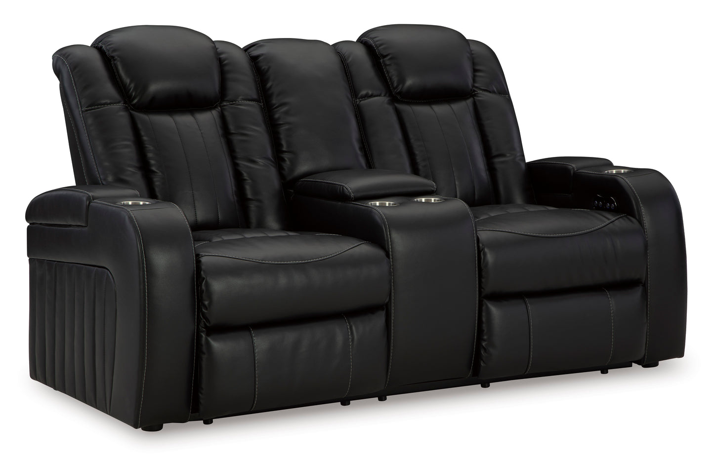 Caveman Den Dual Power Reclining Sofa and Loveseat