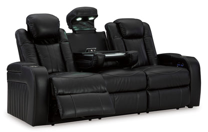 Caveman Den Dual Power Reclining Sofa and Loveseat
