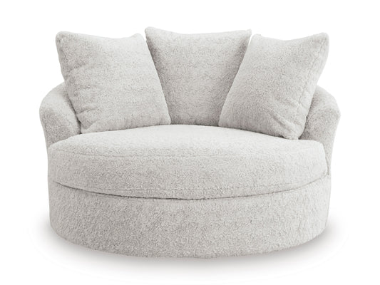 Cuddle Plush Oversized Swivel Accent Chair