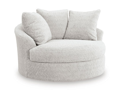 Cuddle Plush Oversized Swivel Accent Chair