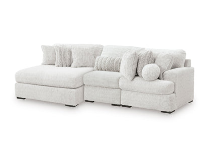 Cuddle Plush 3-Piece Sectional with Chaise