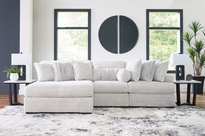 Cuddle Plush 3-Piece Sectional with Chaise