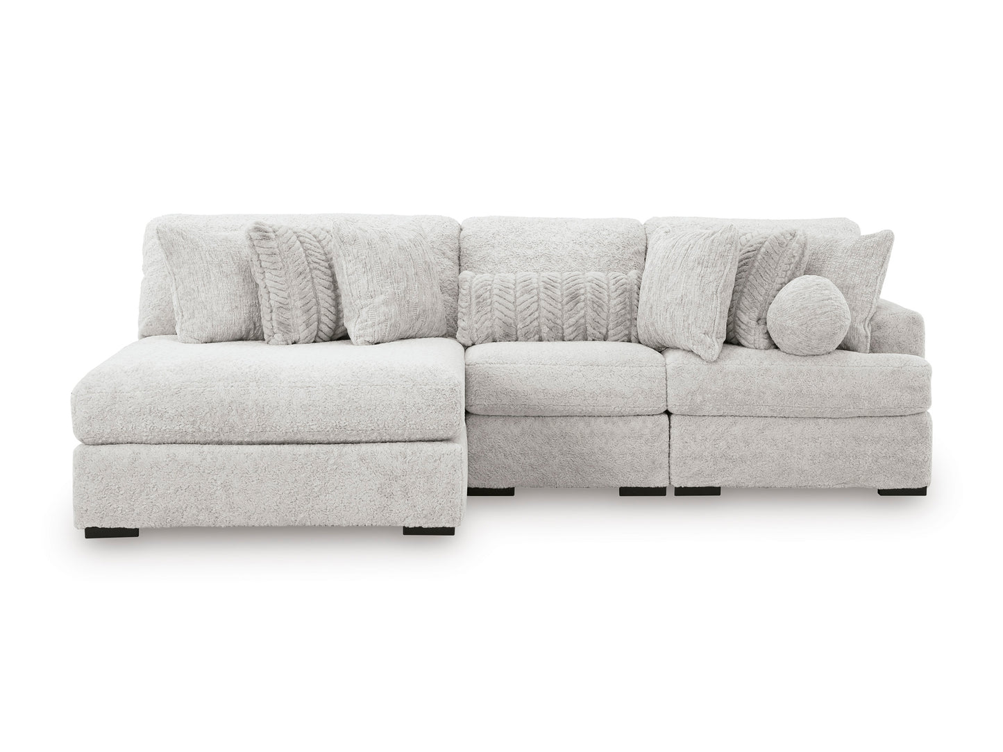 Cuddle Plush 3-Piece Sectional with Chaise