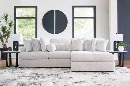 Cuddle Plush 3-Piece Sectional with Chaise
