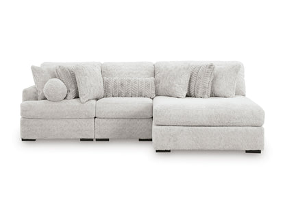 Cuddle Plush 3-Piece Sectional with Chaise